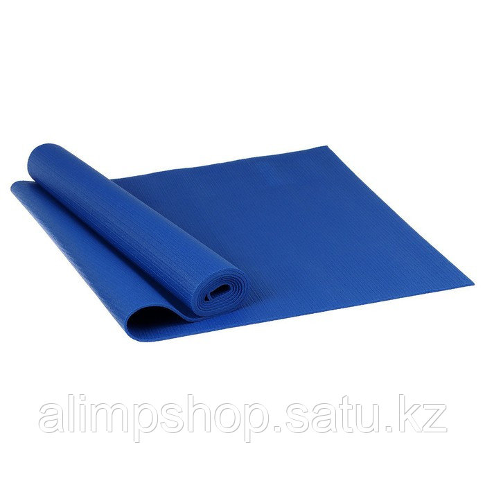 Коврик для йоги Sangh, 173х61х0,4 см, цвет тёмно-синий - фото 1 - id-p115013320