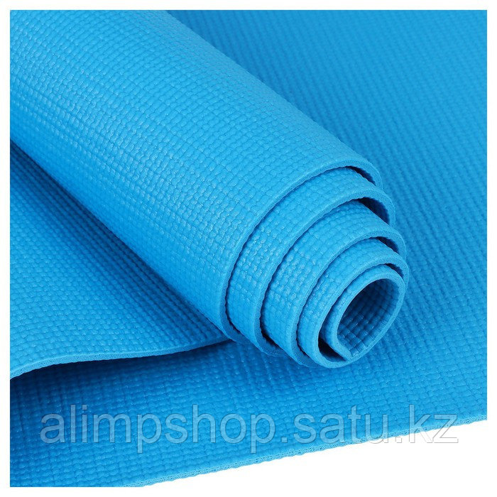 Коврик для йоги Sangh, 173х61х0,4 см, цвет тёмно-синий 24 шт, синий, Синий - фото 5 - id-p115013323