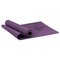 Коврик для йоги Sangh, 183×61×0,6 см, цвет зелёный фиолетовый, Нескользящий, Эластичный, Водоотталкивающий, Фиолетовый