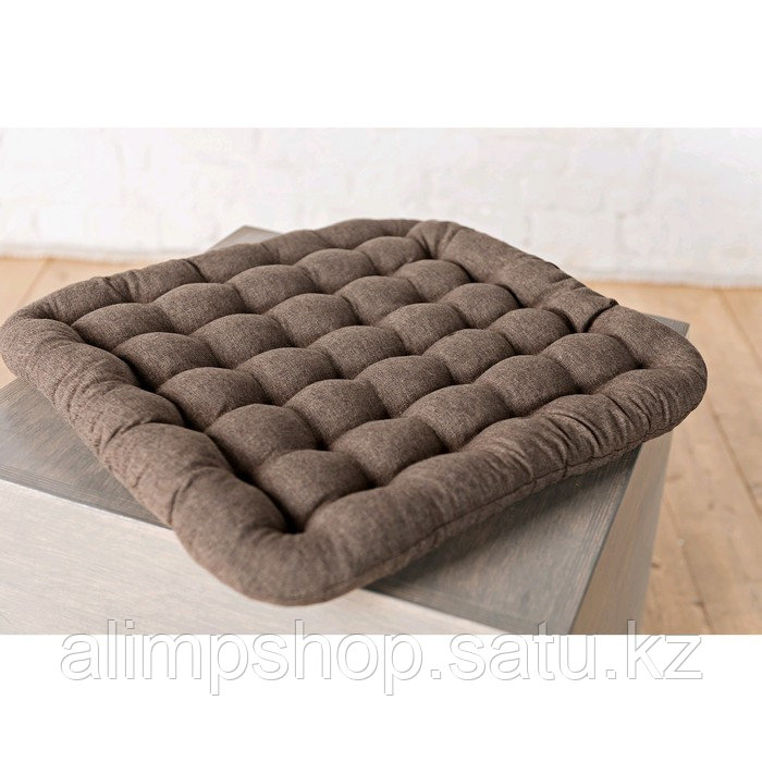 Подушка для йоги «БИО», 40х40 см, цвет коричневый - фото 1 - id-p115013409