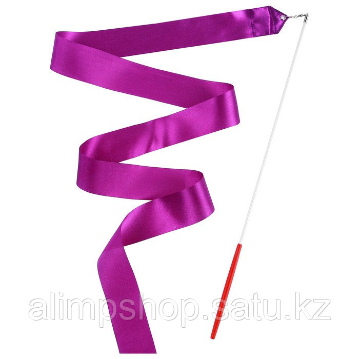 Лента гимнастическая с палочкой Grace Dance, 2 м, цвет оранжевый 500 шт, Фиолетовый, Фиолетовый - фото 2 - id-p115013489