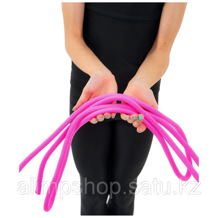 Скакалка гимнастическая утяжелённая Grace Dance, 3 м, 180 г, цвет Микс Неон Розовый, Розовый - фото 8 - id-p115013521