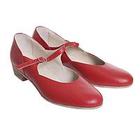 Туфли народные женские, длина по стельке 23,5 см, цвет красный 15 пара, 24,5-25 см, 37