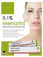 Третиноин 0,1% ( Tretinoin gel Menarini ) гель от пигментации, акне, морщин и прыщей 20 гр