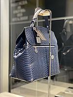 Модная женская сумочка синего цвета "Tergan"., фото 3
