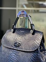 Модная женская сумочка синего цвета "Tergan"., фото 5