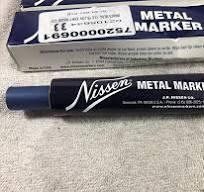 Маркер по металлу Nissen MMWHM1/8 " с металлическим шариковым наконечником, зелёный, фото 4