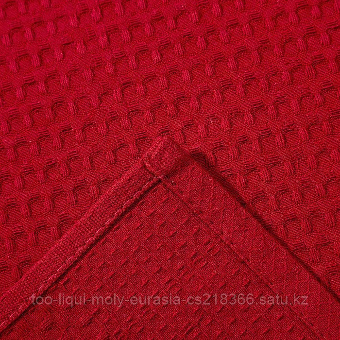 Полотенце "Доляна" цв. бордовый 35х60 см, 100% хл., крупная вафля 220 г/м2 - фото 9 - id-p115014751