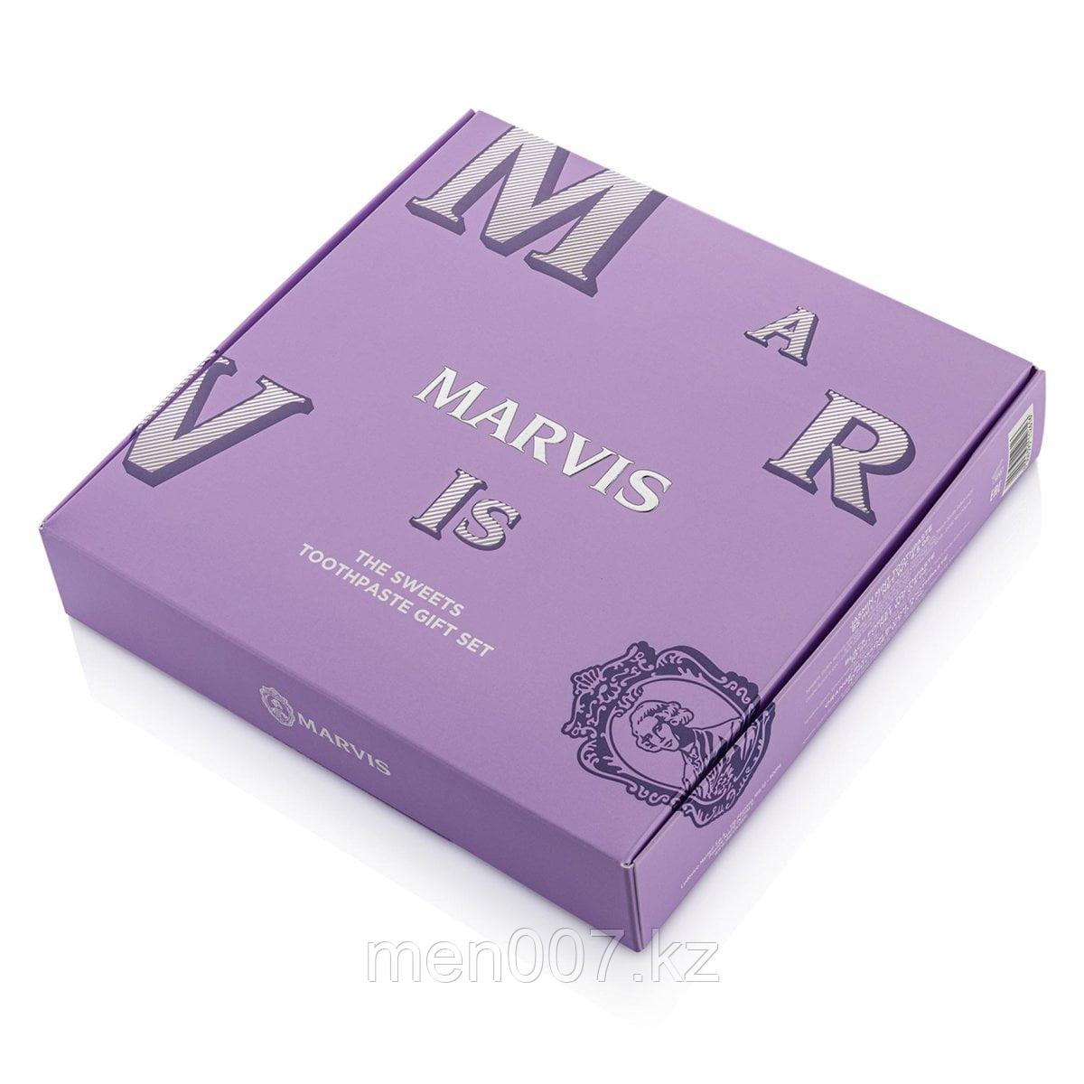Marvis Подарочный набор зубных паст The Sweets Gift set (Jasmin Mint, Black Forest, Orange Blossom Bloom) - фото 2 - id-p115015793