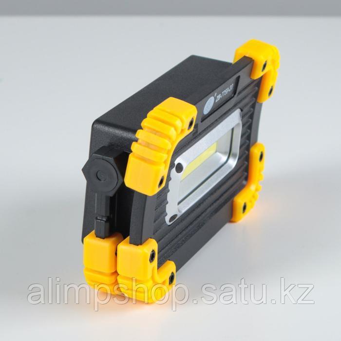 Светодиодный прожектор-светильник аккумуляторный, 9 Вт, 1200 мАч, 3 ААА, USB, 3 ч работы - фото 3 - id-p115015858