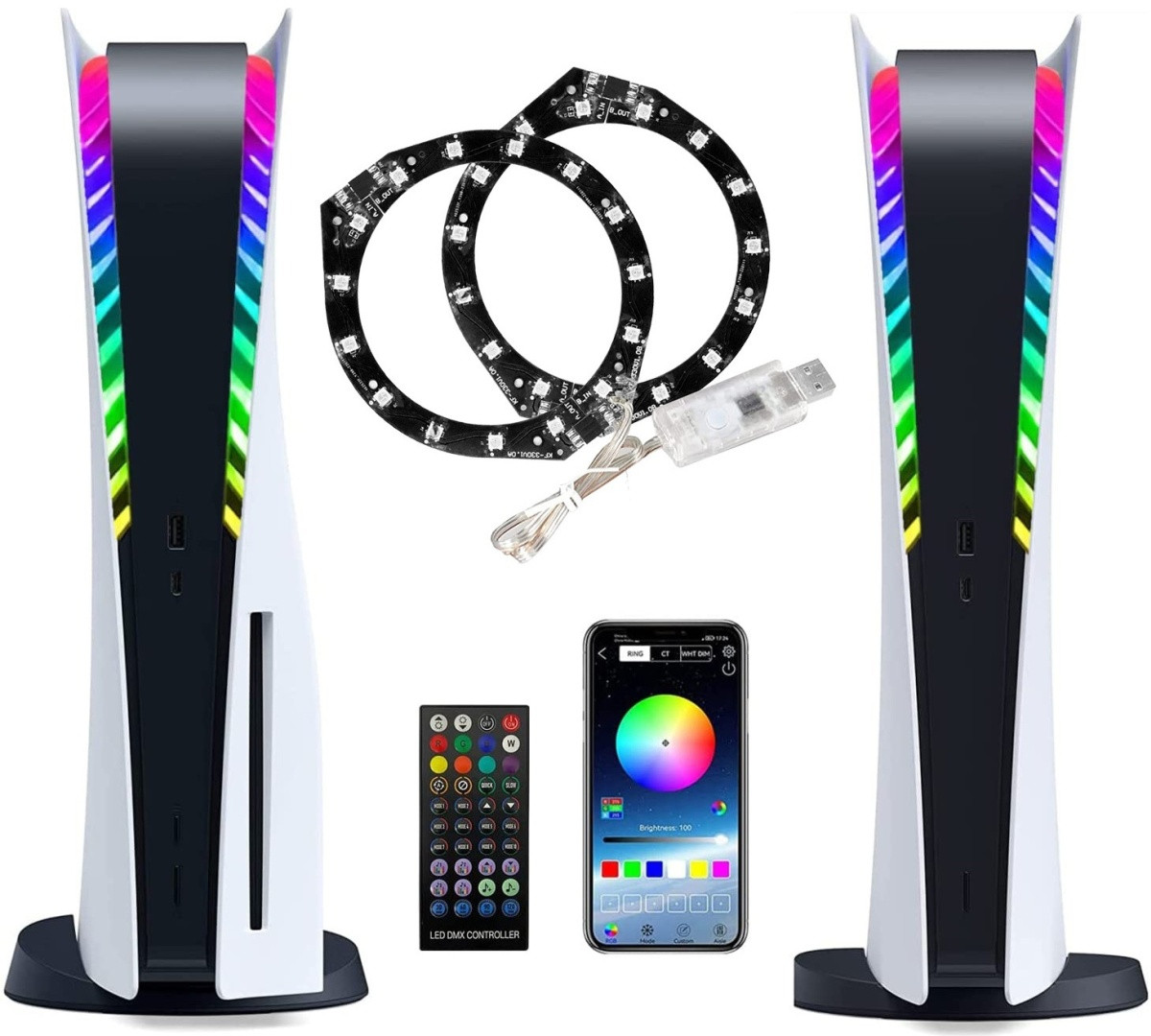 Светодиодная лента Ps5 led accessories 0.1 м - фото 1 - id-p115016394