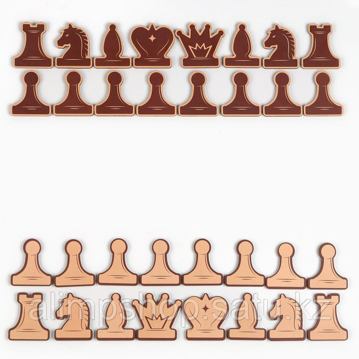 Фигуры для демонстрационных шахмат "Время игры", 32 шт, 5 х 4 см - фото 1 - id-p115016685