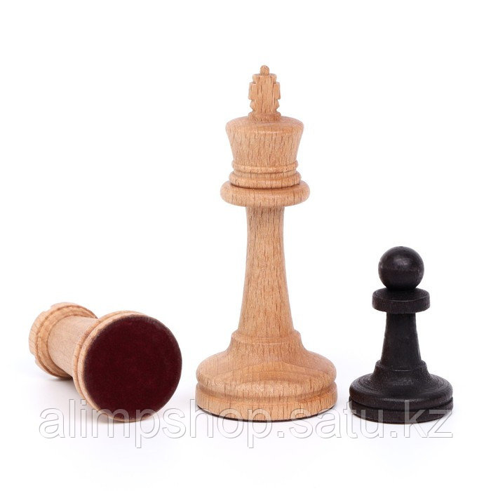 Шахматы турнирные 37 х 37 см "Баталия", утяжеленные, король h-9 см, пешка h-4.4 см - фото 2 - id-p115016722