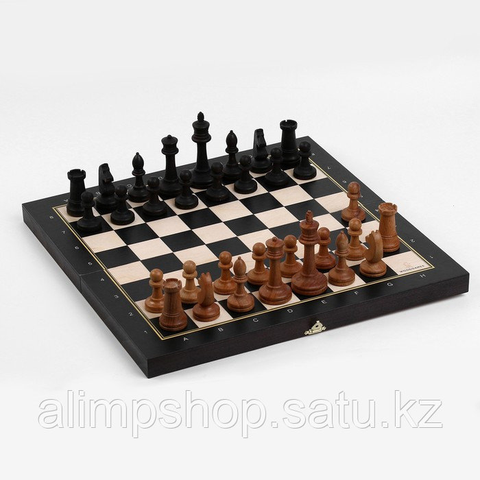 Шахматы турнирные 40 х 40 см "Модерн", утяжелённые, король h-9 см, пешка h-4.4 см, бук - фото 2 - id-p115016767