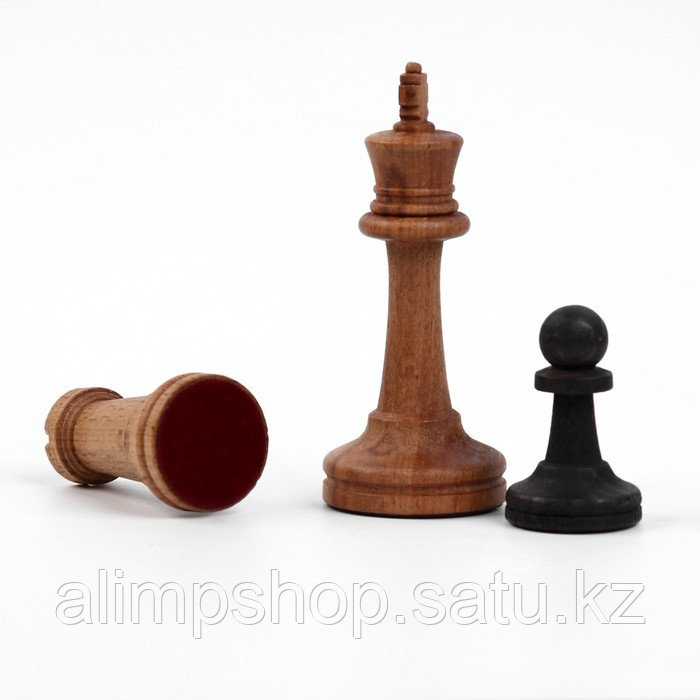 Шахматы турнирные 40 х 40 см "Модерн", утяжелённые, король h-9 см, пешка h-4.4 см, бук - фото 3 - id-p115016767
