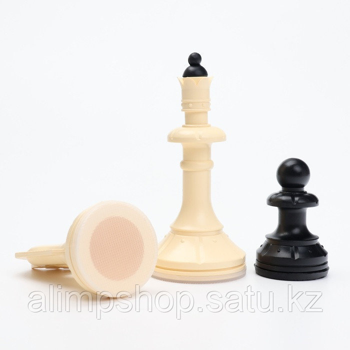 Игра настольная 3в1: шахматы, шашки, нарды 40х40 см, король h=10 см - фото 5 - id-p115016879