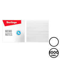 Блок для записей Berlingo "Premium", сменный, размер 90*90*90 мм, белый