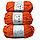 Трикотажная пряжа для ручного вязания оранжевый, фото 4