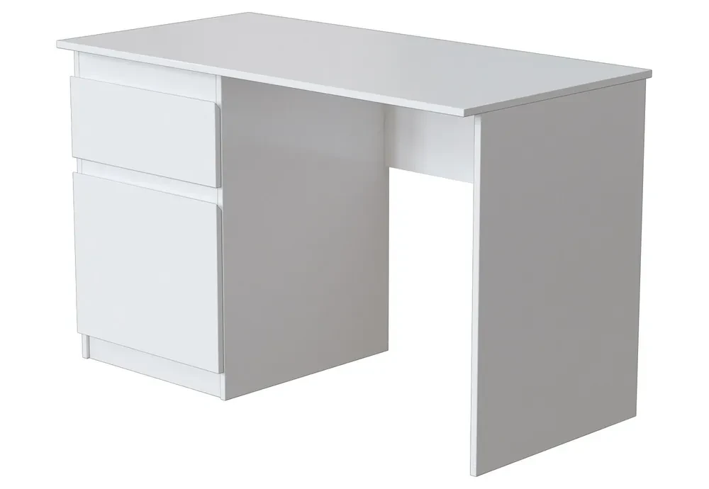 Письменный стол МАЛЬМ (PLATS ) белый, 100х50 см, левый - фото 1 - id-p115025263
