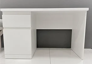 Письменный стол МАЛЬМ (PLATS ) белый, 100х50 см, левый, фото 5