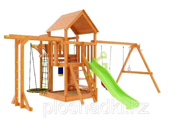 Детская площадка IgraGrad Крафт Pro 4 (скат 2.2 м) - фото 1 - id-p114906799