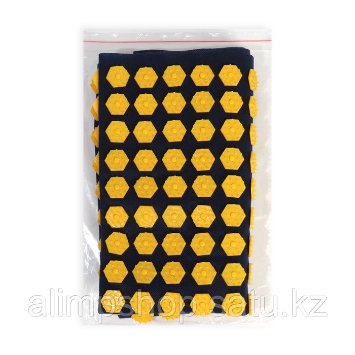 Ипликатор-коврик, основа спанбонд, 360 модулей, 56 × 62 см, цвет тёмно-синий/жёлтый - фото 10 - id-p114739132
