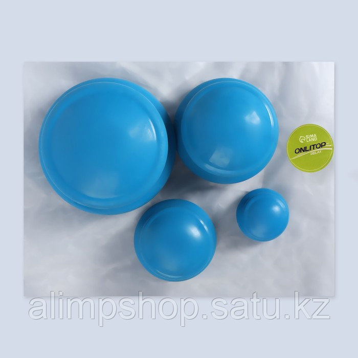 Набор вакуумных банок для массажа, резиновые, d 10/8/6/4 см, 4 шт, цвет синий - фото 9 - id-p114739143