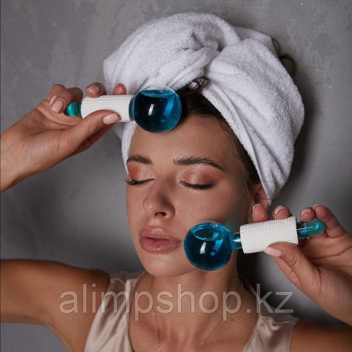 Роллер для лица, криосфера «Face massager», диам 5 см. - фото 2 - id-p114739092