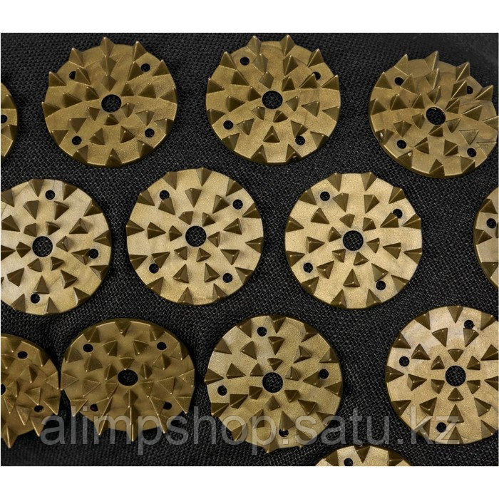 Подушка дорожная акупунктурная Bradex «Нирвана», чёрная, золотые шипы - фото 4 - id-p115046783