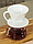 Воронка-дриппер для заваривания кофе методом пуровер (пластик, Япония, белый) Nakaya, фото 4
