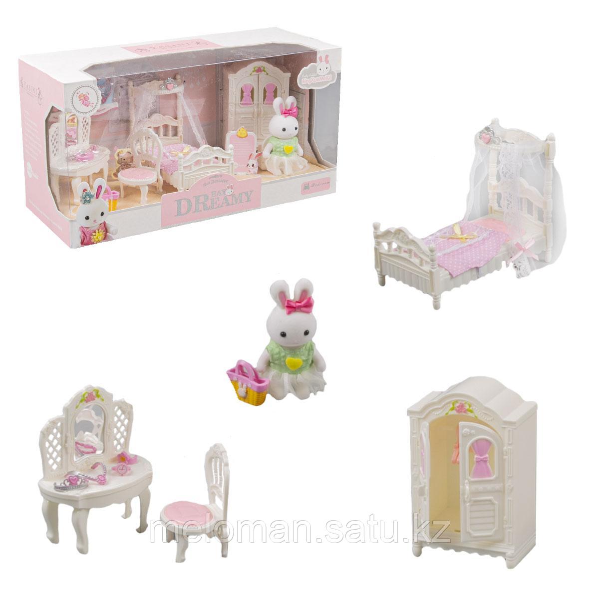 Dreamy: Игровой набор Спальня, зайка, игрушечная мебель, аксессуары - фото 1 - id-p115052083