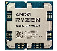 Процессор AMD Ryzen 9 7950X3D 4,2Гц (5,7ГГц Turbo) 16-ядер 32-потока, 16MB L2, 128MB L3, 120W, AM5 OEM