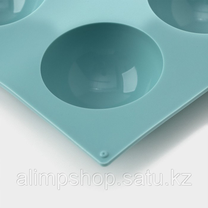 Форма силиконовая для выпечки Доляна «Полусфера», 29×17 см, 8 ячеек, d=5,8 см, цвет МИКС - фото 3 - id-p115053649