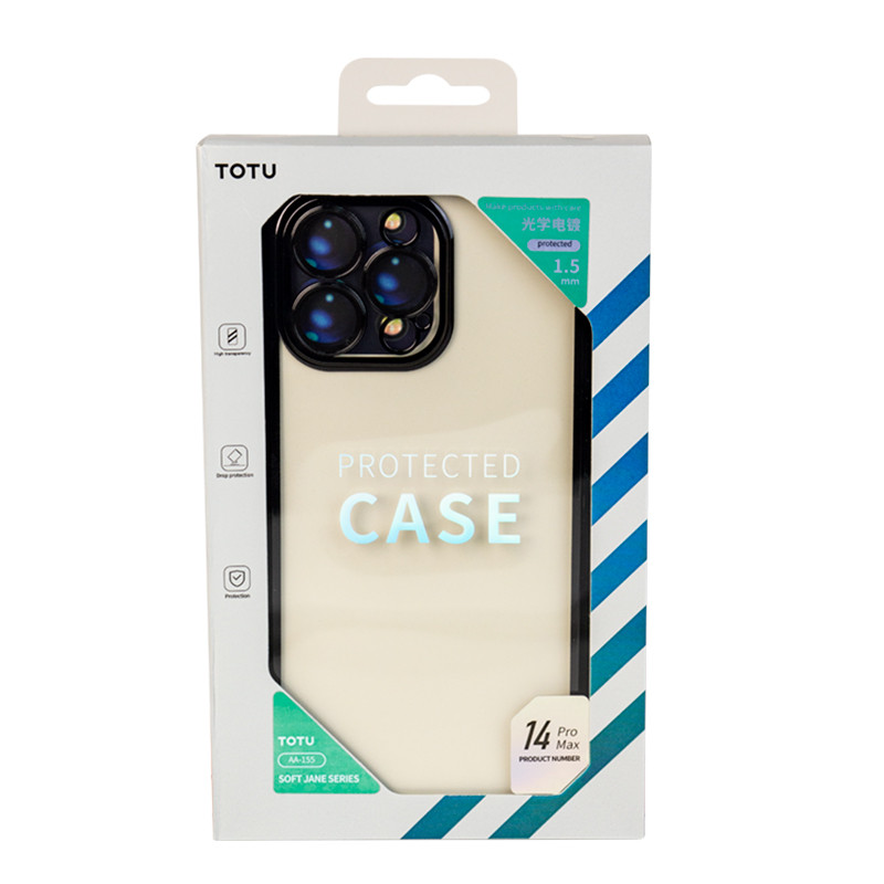 Чехол для Apple iPhone 14 Pro Max (6.7*) back cover Totu, Soft Jane Series, TPU, Clear Black