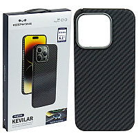 Чехол для Apple iPhone 15 Pro (6.1*) back cover Keephone, MagSafe, Kevilar, KP-MC0106, Black