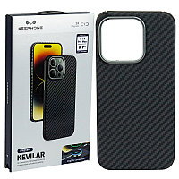 Чехол для Apple iPhone 15 Pro Max (6.7*) back cover Keephone, MagSafe, Kevilar, KP-MC0106, Black