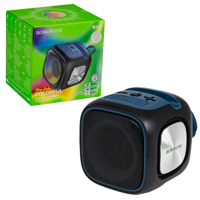 Портативная акустическая система Bluetooth Borofone BR29, Colorful, Black - фото 1 - id-p115053351