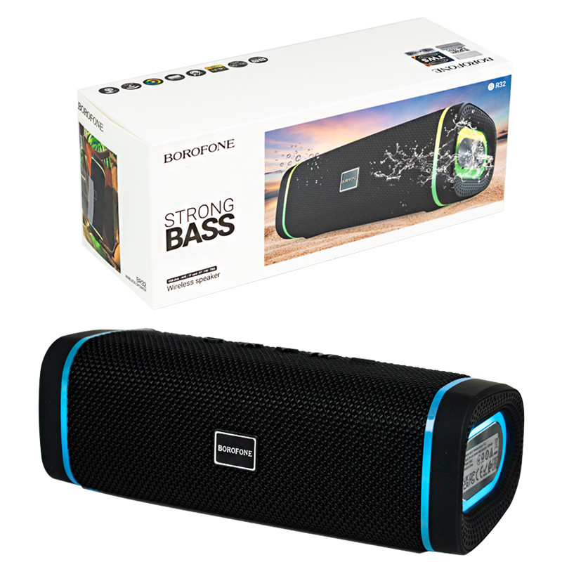 Портативная акустическая система Bluetooth Borofone BR32, Strong Bass, Black - фото 1 - id-p115053352