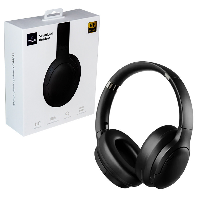 Bluetooth гарнитура Wiwu TD-02, Soundcool Headset, Black