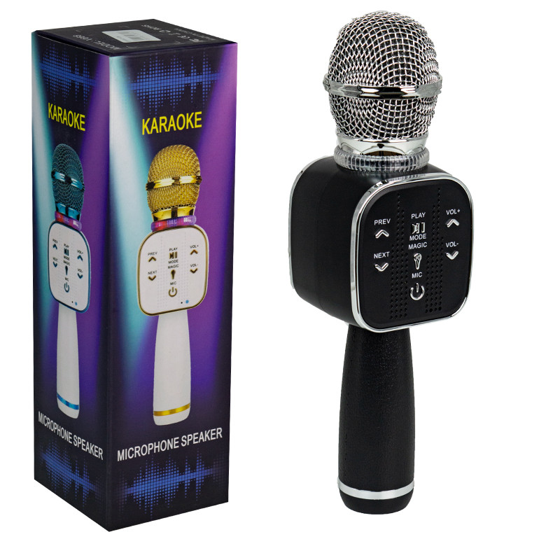 Микрофон караоке Bluetooth V-668, Black - фото 1 - id-p115053324