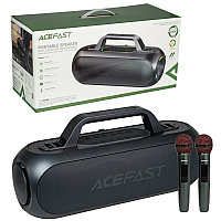 Портативная караоке-система Bluetooth AceFast K1, 2 Microphone, Black