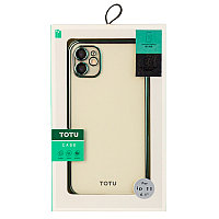 Чехол для Apple iPhone 11 (6.1*) back cover Totu, Sofe Jane Series, TPU, Clear Green