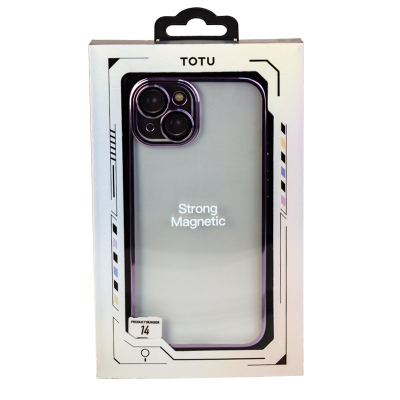 Чехол для Apple iPhone 14 (6.1*) back cover Totu, Soft Jane Series, TPU, Clear Purple