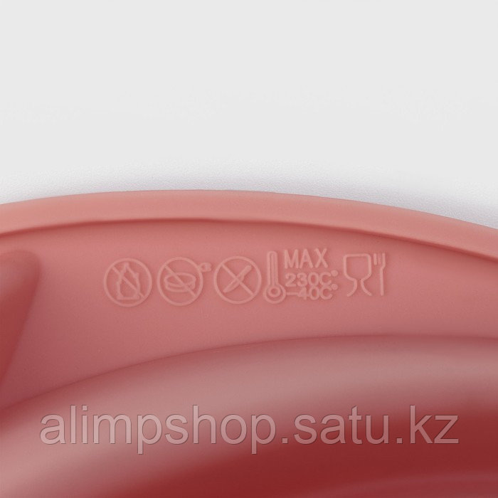 Форма силиконовая для выпечки Доляна «Немецкий кекс. Вихрь», d=24,5 см, цвет розовый - фото 6 - id-p115053688