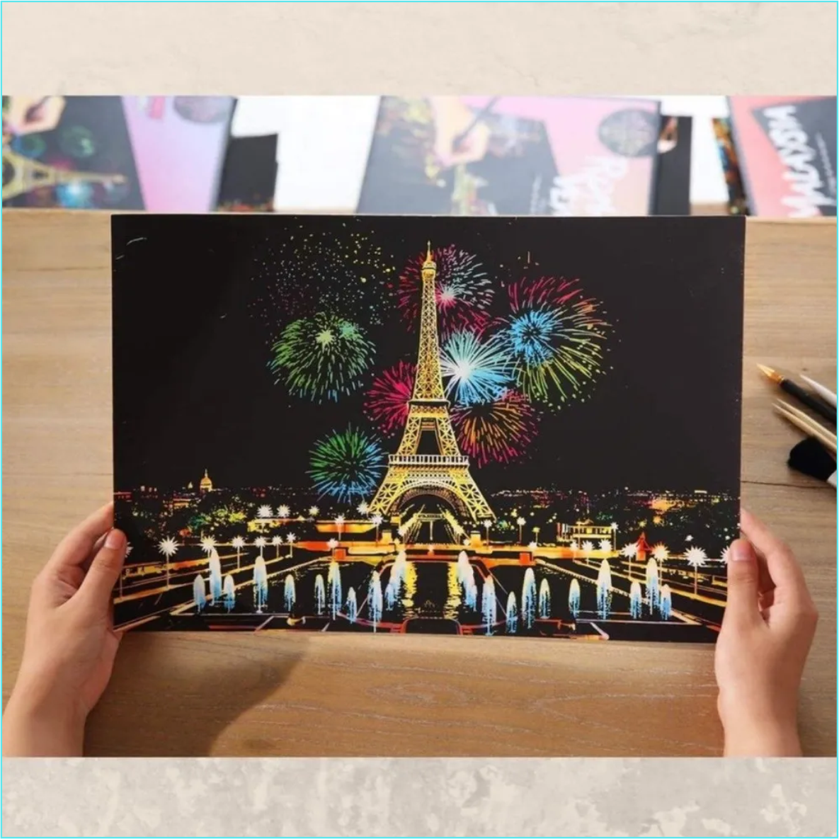Гравюра "Париж Эйфелева башня" (30х40) - фото 5 - id-p115053697