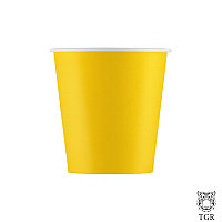 Бумажный стакан 250мл желтый / в упаковке 50 штук