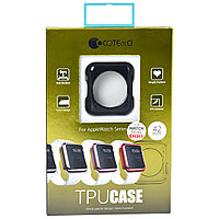 Apple Watch үшін қорап 42mm COTEetCI CS7041-LK TPU Case Watch 2 Gel Black