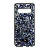 Samsung Galaxy S10 Plus back cover TPU+PC Bling World үшін қап, Blue