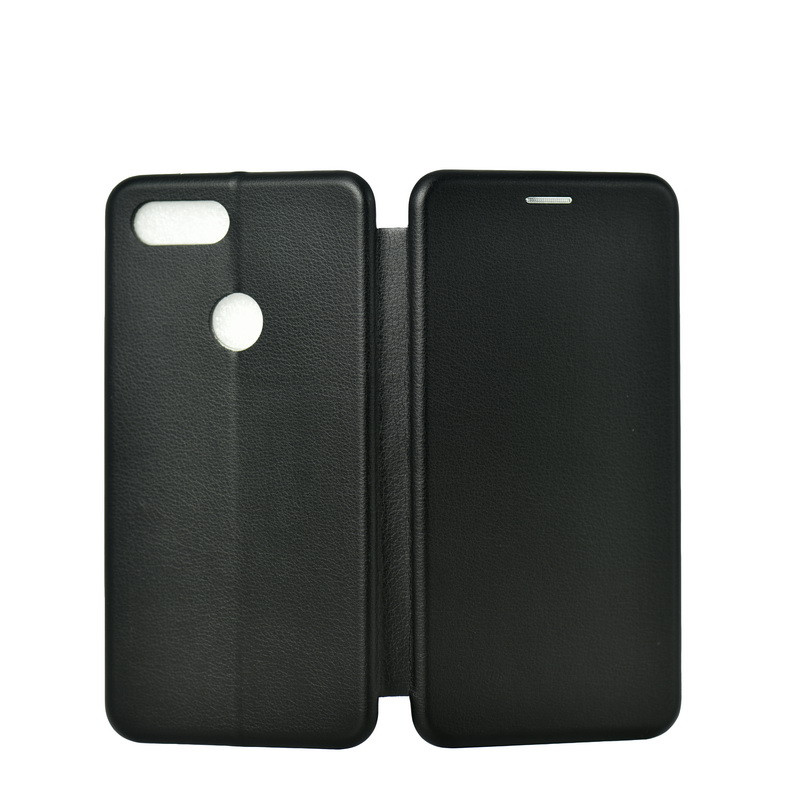 Чехол для Xiaomi Mi 8 Lite book cover Open Leather Black - фото 1 - id-p115024376