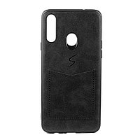 Чехол для Samsung Galaxy A20 back cover TPU Leather Baseus Card Bag Series, Black